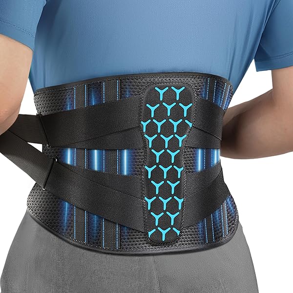 Paskyee Back Brace With Bionic Support - Lower Back Pain Relief For Sciatica & Herniated Disc