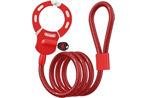 Honszex Candado Bicicleta Antirrobo, Candado Patinete Electrico, 31.8inch Candado Antirrobo