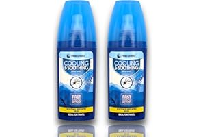 Cooling Soothing Insect Bite & Sting Pump Spray | Instant Relief of Bites from Mosquito | Midges | Ticks | Bedbugs | Nettles | Horseflies | Jellyfish | Contains Vitamin E | (Bundle by FREYPAC®) (2)