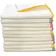 Towelogy® Heavy Duty Cotton Dish Cloths Extra Large SUPER ABSORBENT Cleaning Scrubbing Washing Drying Rags Kitchen Tea Towels Colour Coded Dishcloths MACHINE WASHABLE 38x40cm (Assorted, Pack Of 20)