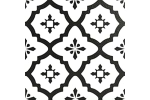 FLOORPOPS Wallpops FP2480 Płytki Podłogowe, Czarny