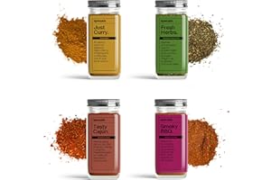 Set de Especias Gourmet para Cocinar Specials Foods - Sazonador con Curry, Ajo, Cayena para Pescado, Cerdo, Pollo y Verduras (Pack Classics)