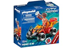 PLAYMOBIL City Action 71040 Quad ratownika, wyposażony w napęd wsteczny, od 4 lat