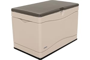 LIFETIME Kissenbox Gartentruhe Auflagenbox Sun 99x62x66 (LxBxH) 300l Volumen, 115kg Traglast