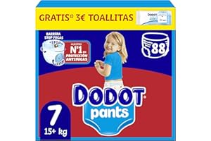 Dodot Diaper-Brief Pants, Size 7 (+17 kg), 88 Diapers, With 360 Fit that helps prevent slacks and leaks