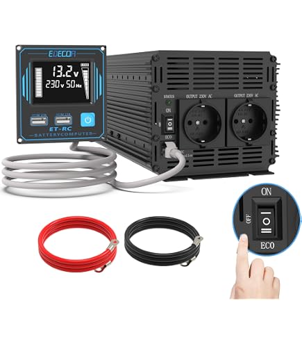 x Power Inverter Trasformatore 500W Dc Ac 12V a 220V Auto Camper Camion