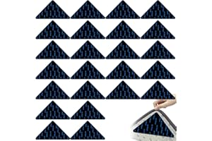 LUVZOOR Tappetino antiscivolo 24 pezzi, adesivo antiscivolo riutilizzabile per tappeti, anti derapant tappetino per tappeti, moquette esterna, tappetino d'ingresso, tappetino in gomma antiscivolo