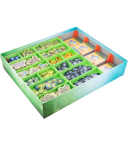 Jetons 3D Animaux Zoo BGExpansions Pack Premium Ark Nova | 169 Jetons 3D - Animaux Et Bâtiments Détaillés Pack Complet