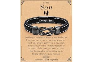 TEVOP Gifts for Dad Son Grandad Grandson, Bracelet Gifts for Men Teenage Boys on Birthday Christmas Valentines Day Fathers Day, Stocking Fillers for Men Boys