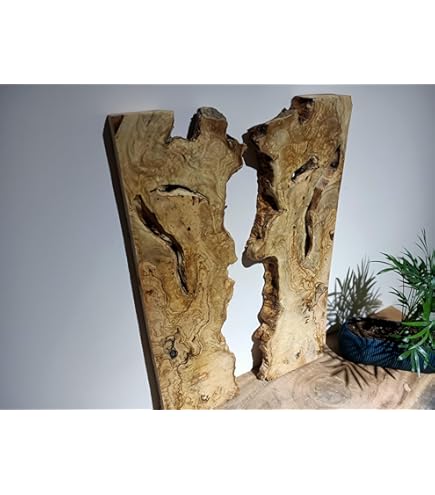 Planche En Bois Burl – Projet Résine, 15,5 X 10 Pouces, B822, Bord Brut