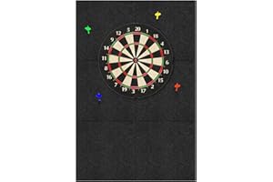 Btstil 6 Pcs Dart Board Wall Protector, 60x60cm Self-Adhesive Felt Dartboard Wall Protection, Cork Spliced Wall Surround Board Backer for Wall Protection