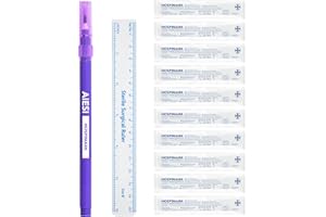 AIESI® Stift Dermographie steriler für die haut mit Standardspitze mit lineal HOSPIMARK (Packung mit 10 Stück)