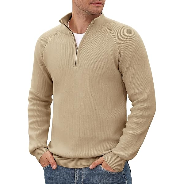COOFANDY Heren sweatshirts kwart rits sweatshirt lange mouw trui voor
