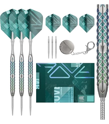 Caliburn Starships Darts | Steel Tip | 95% | Tungsten | Waterdrop