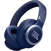 JBL Live 770NC Wireless Over-Ear Headphones with Noise Cancelling Technology and up to 65 hours Battery Life, in Blue