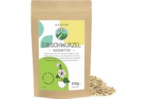 Alpi Nature Marshmallow Root Tea 125g 4.4 oz, Cut Unpeeled Marshmallow Root for Tea Preparation