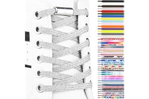 SULPO Elastic shoelaces without ties, flat, with twist closure