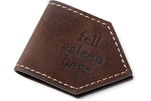 VELENTI Faux Leather Magnetic Bookmark - Thoughtful Gift for Adult & Kid Booklovers - Cute Bookmark for Novel, Journal, Cookbook