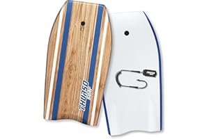 THURSO SURF Quill 42'' Bodyboard Package EPS Core IXPE Deck HDPE Slick Bottom Durable Lightweight Includes Double Stainless Steel Swivels Coiled Leash