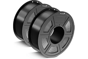 JAYO PLA+ Filament 1.75mm, Erhöhte Zähigkeit PLA Plus Filament-3D-Druckmaterialien, Maßgenauigkeit +/- 0.02mm, Neatly Wound,1.1 kg Spule(2.42 LBS), 2 Packs PLA+ Schwarz+Schwarz