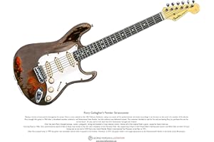 GEORGE MORGAN ILLUSTRATION Rory Gallagher Fender Stratocaster ART POSTER A3-Format
