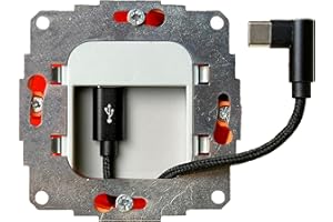 VOLTEVA USB-Unterputz Netzteil 20W | zur dauerhaften Stromversorgung von Tablets & USB-Geräten | Ladegerät kompatibel mit Samsung Tab, Lenovo Tab und vielen weiteren Tablets und iPads | inklusive USB-Kabel