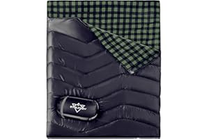 ETGLCOZY Double Sleeping Bag for Adults Camping, XL Queen Size 2 Person Cotton Flannel Sleeping Bags for All Season Hiking Backpacking, Lightweight Waterproof for Cold Weather & Warm