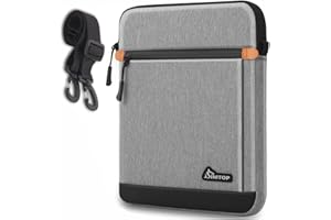 SIMTOP Tablet Shoulder Bag iPad Bag 12.9-inch New iPad Pro (5th/4th/3rd Gen) 2021-2018 Tablet Sleeve Magic Keyboard and Smart Keyboard Folio or Logitech Slim Folio Pro Case, (12.9 inch, Grey)