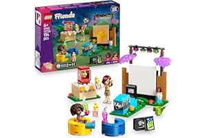 LEGO Friends Friendship Movie Night Toy for 6+ Year Old Girls - incl. 2 Mini Dolls, a Screen and a Light Brick Projector - Creative Building Set - 42642