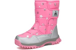 Mishansha Botas de Nieve Niño Niña Botas de Invierno Antideslizante Cálido Forro Niños Al Aire Libre Boots 24-38