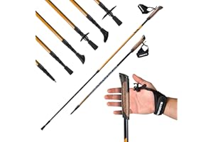 MSPORTS Nordic Walking Stöcke Carbon Premium - aus hochwertigem Carbon - Superleicht - individuell einstellbar - auswählbar m