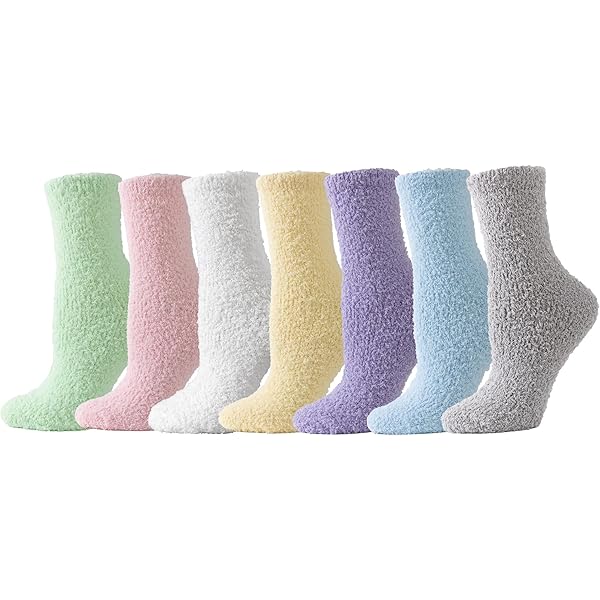 Chaussettes En Laine D'Agneau Chaudes 2/4 Paires Femmes Filles Chaussettes En Polaire Chaudes Chaussettes Mi-Mollet Chaussettes De Sol Chaussons Thermiques D'Hiver Noël Chaussettes Thermiques Vintage Douces