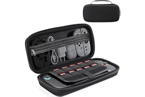 DUX DUCIS Étui Rigide pour Nintendo Switch 2 (2025), Housse de Transport Antichoc avec Fermeture Éclair, 10 Emplacements pour Cartes de Jeu, Rangement pour Console et Autres Accessoires, Noir