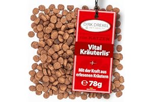 Dirk Drexel Herz Vital Kräuterlis für Katzen zur ernährungsbedingten Unterstützung des Herz- und Kreislaufsystems. Natürliche Zutaten für die Herzfunktion 3 Monatskur