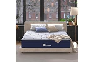 Avenco Materasso Singolo 90×200 h2, Altezza 24 cm, Materasso a Molle Insacchettate, Materassi a 3 Zone, Materasso Memory Foam in Schiuma di Fibra di Bambù, Ultra Traspirante, Certificato Öko-Tex