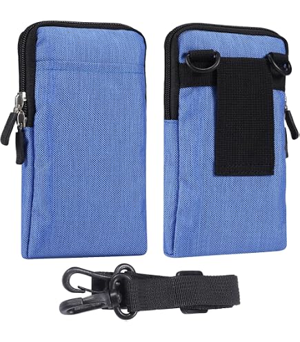 Borsa A Tracolla In Pelle Per Cellulare Con Clip - Piccola Marsupio A Vita Crossbody Portaoggetti Da Viaggio - Regolabile Per Uomini E Donne