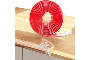 Loiion Protectores para Esquinas y Bordes Transparente, 5m Pre-Adhesivo Extra Fuerte Cinta, Anticolisión Tira para Seguridad Bebés y niños, Suave Protectores para Bordes