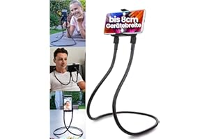 FLEXD-X Smartphone Halterung - Handy Stativ flexibel - Schwanenhals Handyhalterung Bett - Handy Halterung Tisch, Handyhalterung Nacken mit Polster- Handyhalterung iPhone - Universal