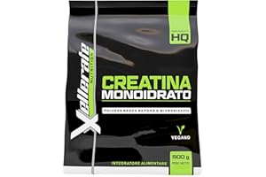 Creatina Monoidrata in Polvere Micronizzata 500g - 5+ Mesi - Creatine Monoidrato Altamente Solubile, Pura, Gusto Neutro - 100% Vegana - Include Dosatore - Prodotta in Europa - Xellerate Nutrition