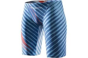 MY KILOMETRE Jammer Swimsuit Mens Solid Swim Jammers Endurance Long Racing Training Swimsuit