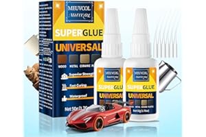 MEUVCOL Sekundenkleber Extra Stark Gel 100g – Transparenter Superkleber Für Alles Holz, Kunststoff, Metall, Keramik, Schuhe, Glas, styropor & Gummi – Hitze & Wasserfest Flüssig Alleskleber, Industriekleber
