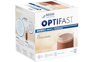 Optifast Batidos para Adelgazar – Sabor Chocolate – 12 Sobres de 55 g - Batidos Sustitutivos de Comida – Ayuda a Mantener el Peso o a Adelgazar Rápido y Efectivo Mujer y Hombre
