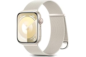 Jiamus Metall Armband Kompatibel mit Apple Watch Armband 38mm 40mm 41mm 42mm 44mm 45mm 49mm,Edelstahl Mesh Armband mit Magnet mit iWatch Series 9 8 7 6 5 4 3 2 SE Ultra/Ultra 2 Damen Herren