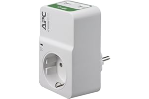 APC BY SCHNEIDER ELECTRIC SurgeArrest 1 Outlet 230 V, 2 USB PM1WU2-GR Blanc
