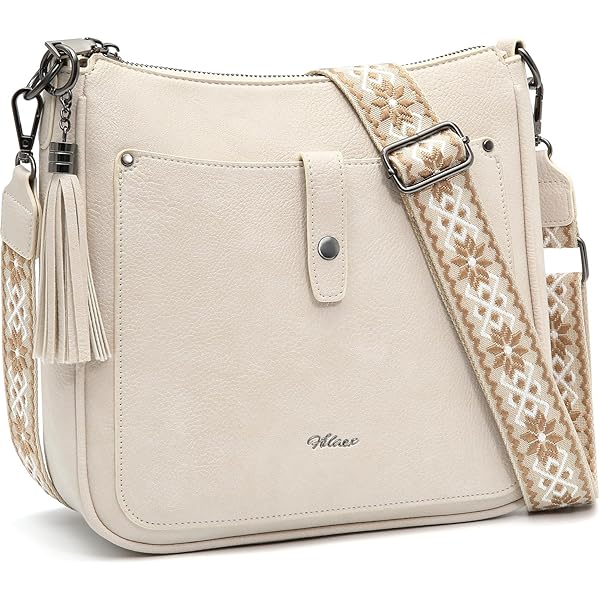 HILAEX Crossbody-tassen voor dames, crossbody-tassen voor dames, met anti-diefstalfunctie, 4 vakken met ritssluiting, schoudertassen met verstelbare brede riem, roze