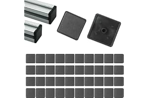 Giantree 40 stycken ändkåpor aluminiumprofil 20 x 20, täckkåpor och skyddskåpor för aluminiumkonstruktionsprofiler