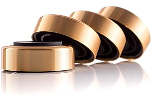 Hifi Lab Piedi in Aluminio 30x11 Aluminio Piedi Hifi Dispositivo Audio Assorbenti enclosure nobile oro 4x