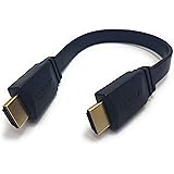 MainCore 25cm long Flat HDMI to HDMI Cable/Lead Ultra HD (4K) 3D-compatible Gold-Plated (Available in 0.25m, 0.75m, 1m, 1.5m,