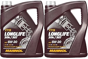 2 X 5 (10 LITER), MANNOL 7715 5W-30 LONGLIFE FREIGABE 504 507 229.51 MOTORÖL