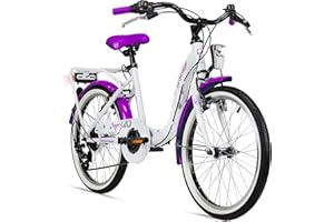 ‎BERGSTEIGER Bergsteiger Atlantis 20, 24 Zoll Kinderfahrrad, geeignet für 6,7, 8, 9, 10, 11 Jahre, StVZO, Schaltung, Mädchen-Fahrrad mit Dynamo-Licht